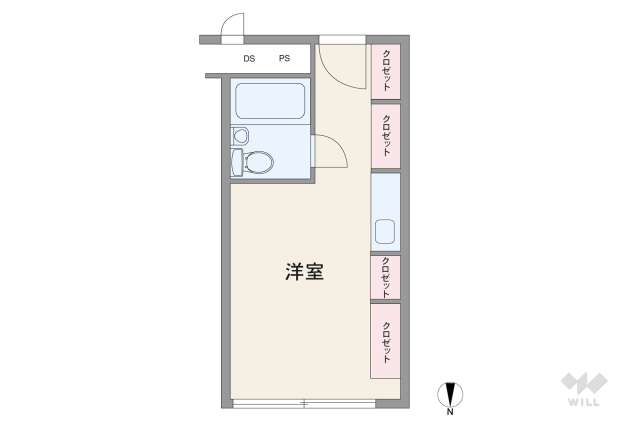 東カン名古屋キャステール:間取り図面