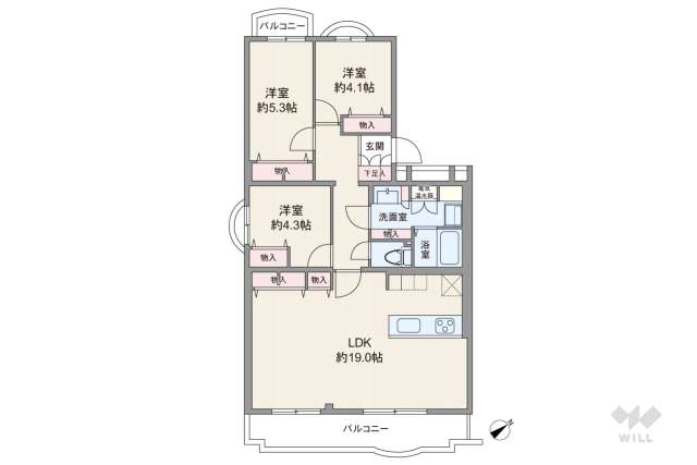 ハイム川崎2号棟:間取り図面