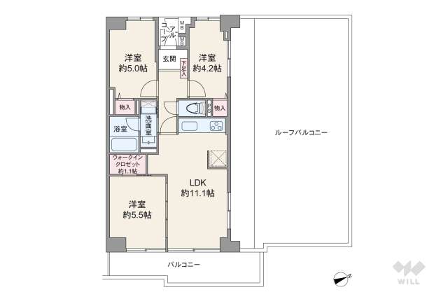 ガーデンプラザ柴又壱番館:間取り図面
