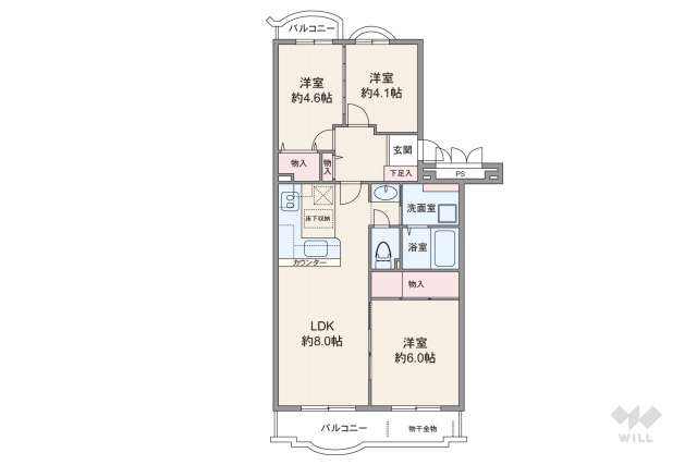ハイム川崎2号棟:間取り図面