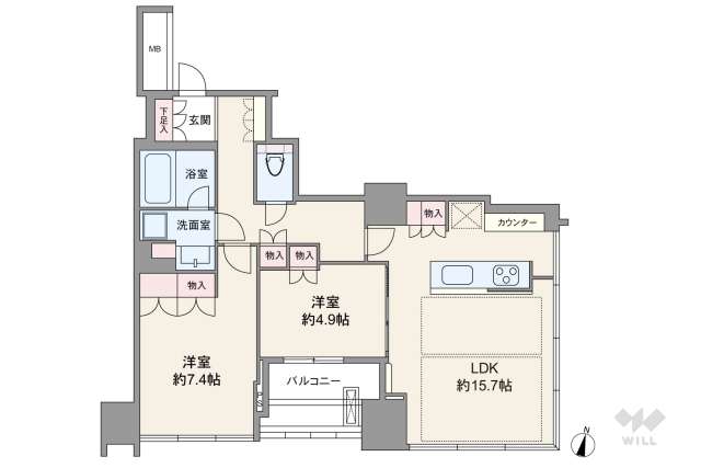 大崎ウエストシティタワーズW棟:間取り図面