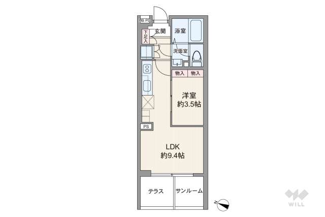 トゥールロワイヤルエルモア上北沢:間取り図面