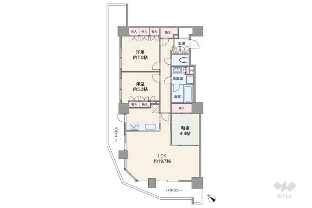 エルザ世田谷ザタワー:間取り図面