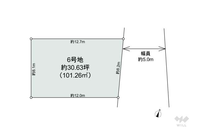 宝塚市安倉中5丁目 土地:間取り図面