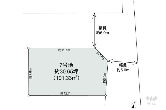 宝塚市安倉中5丁目 土地:間取り図面