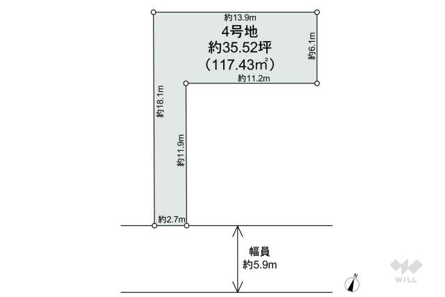 宝塚市安倉中5丁目 土地:間取り図面