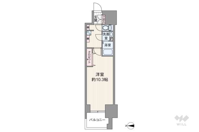 プレサンス丸の内リラティ:間取り図面