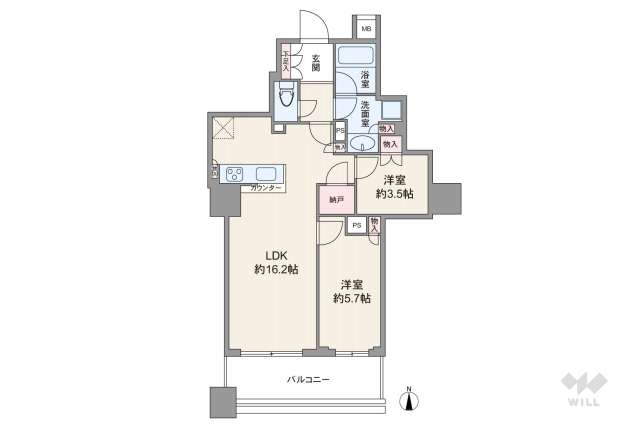 クレヴィアタワー大阪本町:間取り図面