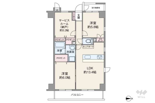 メトロハイツ西落合:間取り図面