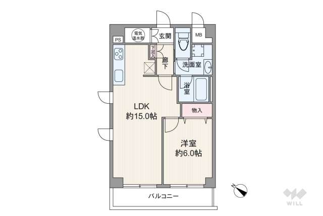 初台スカイレジテル:間取り図面