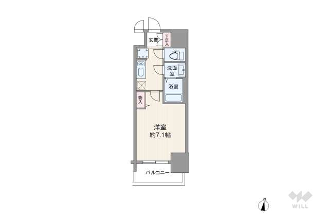 プレサンス名駅南エディフィス:間取り図面