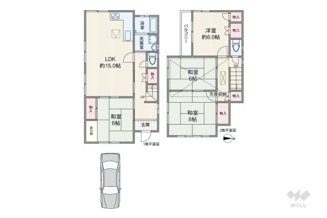 宝塚市泉町 一戸建て:間取り図面