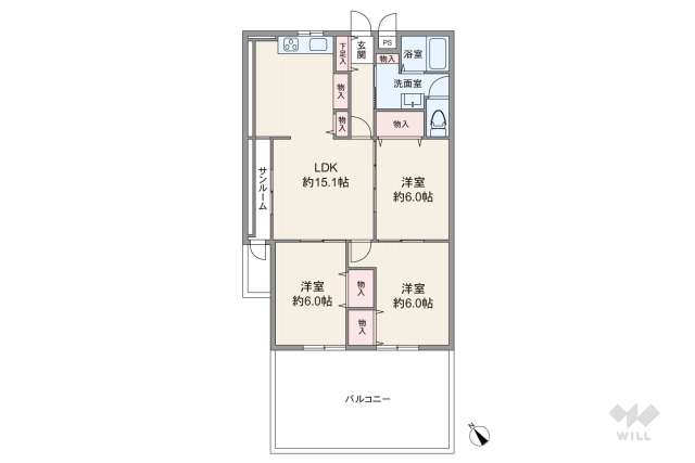 グリーンハイツ成城:間取り図面