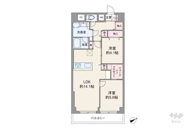 エンゼルハイム大森本町第2:間取り図面