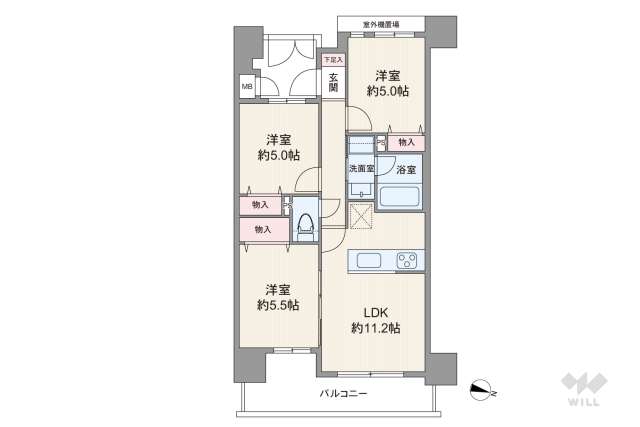 グランイーグル西糀谷３:間取り図面