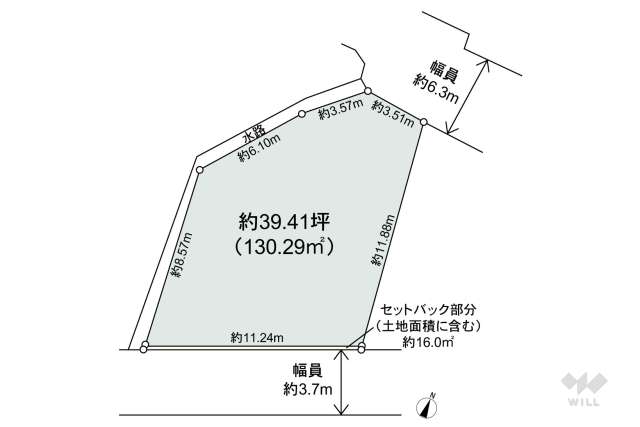 宝塚市売布4丁目 土地:間取り図面