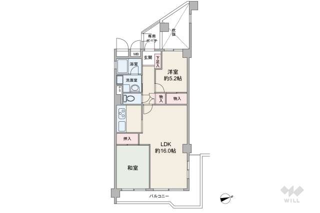 逆瀬川パークマンション:間取り図面