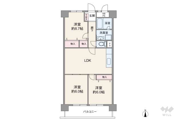 エクセレンス新栄:間取り図面