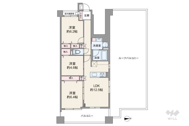 マナーズフォートスイートテラス:間取り図面