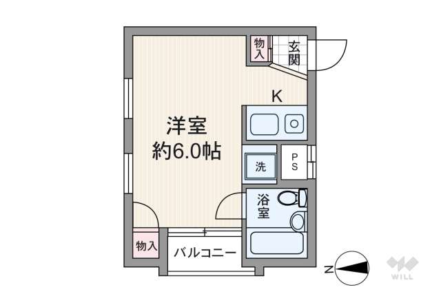 ロイヤルメゾン園田3:間取り図面