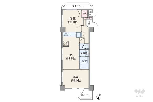 セザール東雪谷:間取り図面