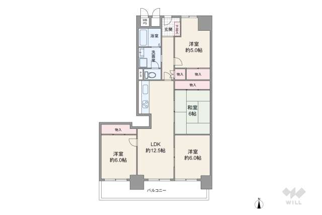 パストラル昆陽:間取り図面