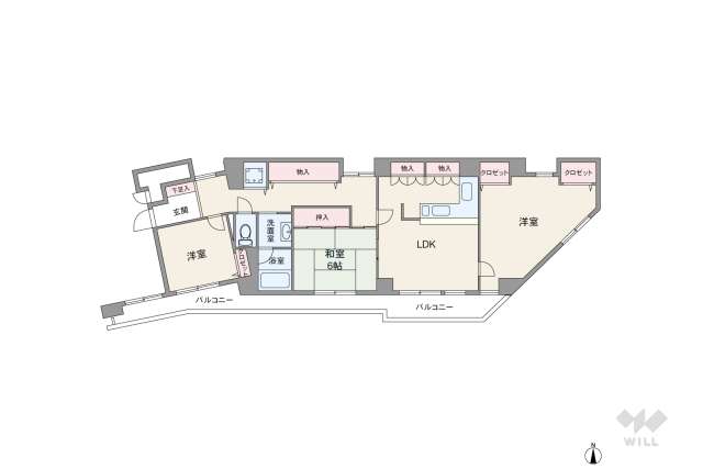 サンモールイケダ:間取り図面