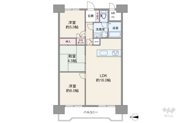プライムハイツ新大阪:間取り図面