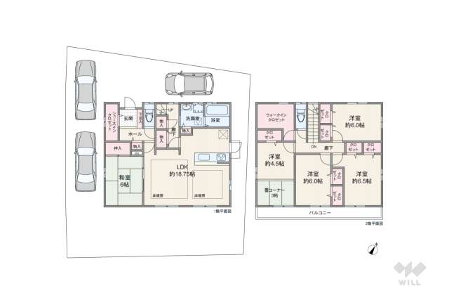 宝塚市御所の前町 一戸建て:間取り図面