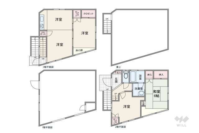 品川区北品川2丁目 一戸建て:間取り図面