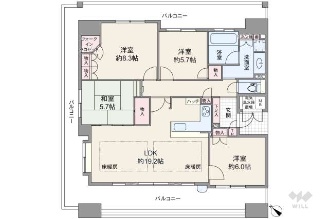 アズ・アドバンリーヴァ:間取り図面