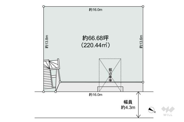 宝塚市雲雀丘山手2丁目 土地:間取り図面
