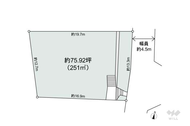宝塚市雲雀丘3丁目 土地:間取り図面