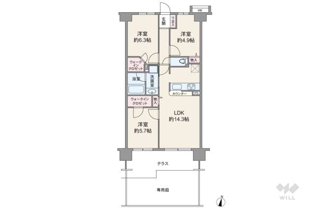 メイツ立石サウスコート:間取り図面
