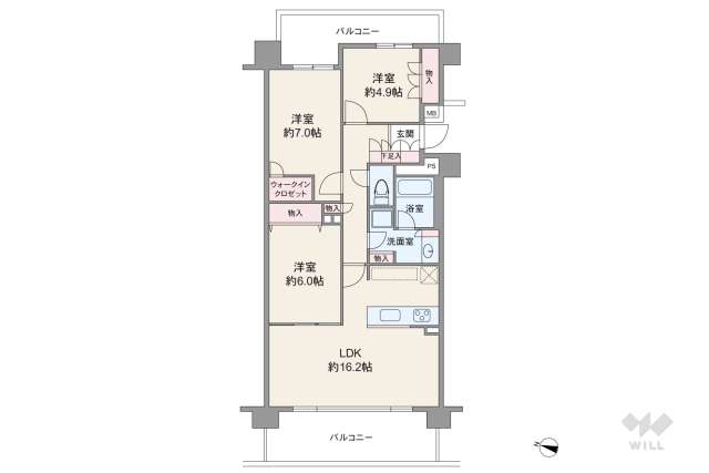 ファミールグラン高井戸デュープレックス:間取り図面