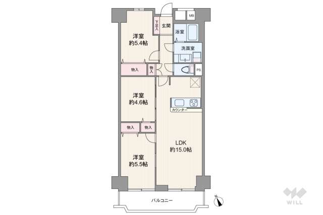 ローズハイツ宝塚:間取り図面