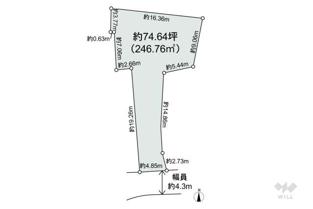 宝塚市千種1丁目 土地:間取り図面