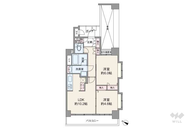 クレッセント渋谷神泉:間取り図面