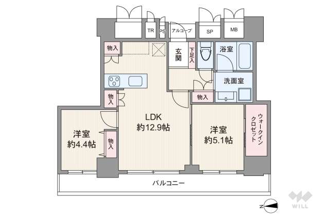 アリビオーレ神楽坂:間取り図面