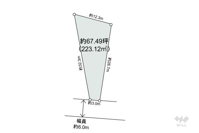 宝塚市御殿山2丁目 土地:間取り図面