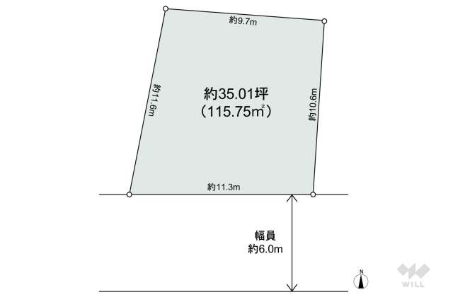 世田谷区世田谷1丁目 土地:間取り図面