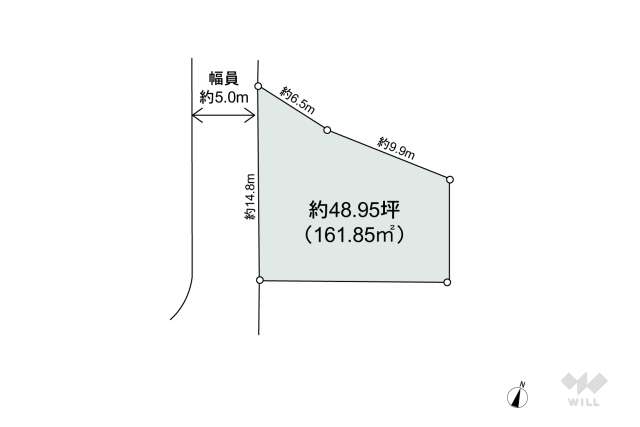 箕面市粟生新家5丁目 土地:間取り図面