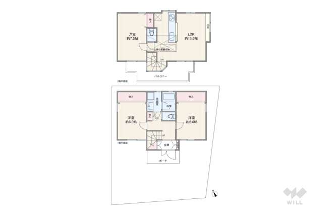 世田谷区祖師谷6丁目 一戸建て:間取り図面