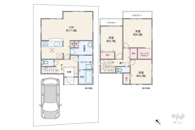尼崎市今福2丁目 一戸建て:間取り図面