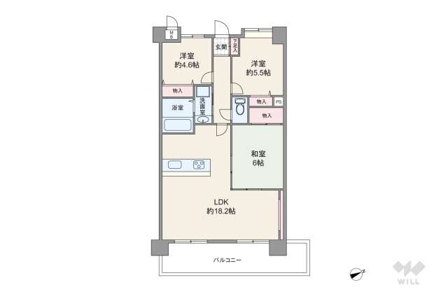 グリーントピア21セレーノ尼崎:間取り図面