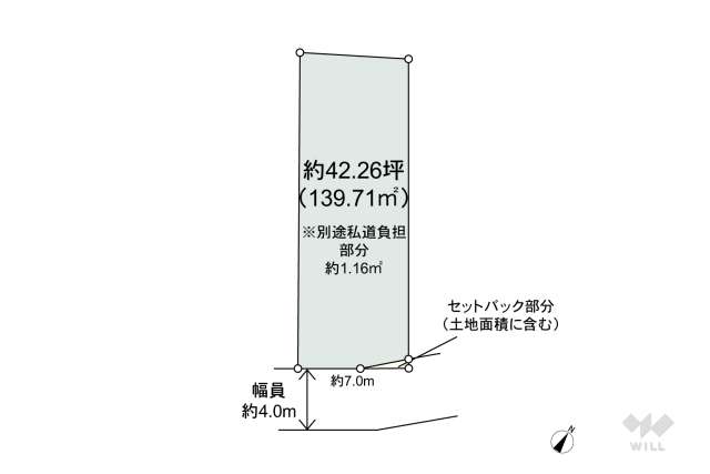 中野区上高田4丁目 土地:間取り図面