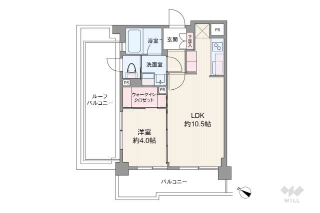 ラコント用賀:間取り図面