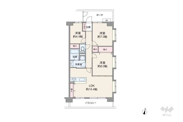 ハイホーム亀有:間取り図面