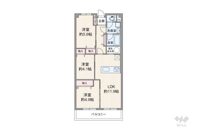 お花茶屋スカイハイツ:間取り図面