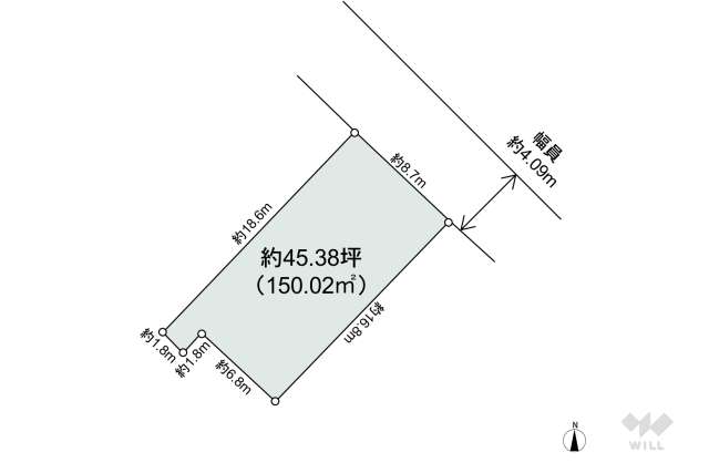 宝塚市野上4丁目 土地:間取り図面